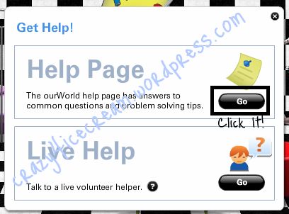 Click on the button "Go" to go to the Help Page